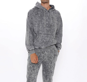 Chándal Personalizable para Hombre con Lavado Ácido, Diseño 2 en 1, Secado Rápido, Transpirable, Ligero, Cómodo, Ropa de Invierno con Capucha - Product Image 3