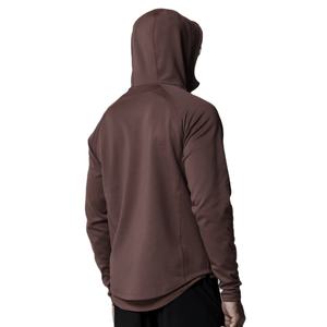 Camiseta Deportiva Personalizada OEM para Hombre, Manga Larga, Media Cremallera, Cuello Alto, con Orificio para el Pulgar - Product Image 4