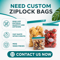 Producent van op maat gemaakte ziplock zakken voor levensmiddelen, geschikt voor verpakkingen van verse producten
