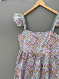 ขายร้อนฤดูร้อนสวมใส่ดอกไม้พิมพ์สตรีผ้าฝ้าย Maxi ชุดลําลอง Boho ชุดชายหาดฟรีขนาด - Product Image 3