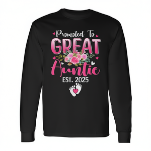 Camiseta de manga larga Promovida a Tía Esposa en Espera 2025, Próximamente Tía Esposa - Product Image 2