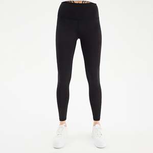 Leggings Deportivos Negros con Patrón Fenomenal, Casuales, Elásticos, Sin Costuras, Talla XL, Transpirables, Cintura Media Alta, Material de Spandex - Product Image 3
