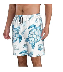 Shorts de bain pour hommes de haute qualité, personnalisés, été, 100% polyester, respirants, écologiques, shorts de bain pour hommes, motif uni, streetwear - Product Image 6