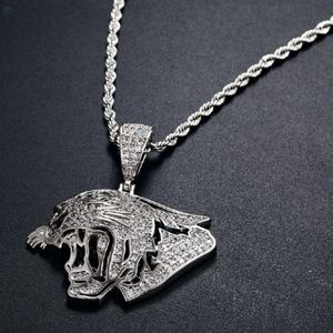 Pendentif tête de lion en diamant de laboratoire VVS1, style hip-hop, tendance, vente en gros - Product Image 5