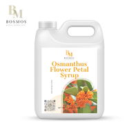 Sirup Kelopak Bunga Camellia Bosmos 5kg Botol Cair - Bersertifikat HALAL/HACCP/ISO 22000 Sirup Konsentrat Bubble Tea Terbaik Taiwan