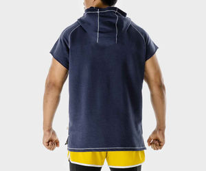 Sudadera con capucha sublimada con logotipo personalizado para hombre, sudadera de algodón y poliéster bordada para invierno - Product Image 3