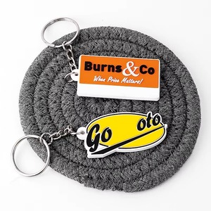 Venta al por mayor 2D 3D personalizado en forma de llavero de PVC suave logotipo personalizado llavero de silicona - Product Image 2