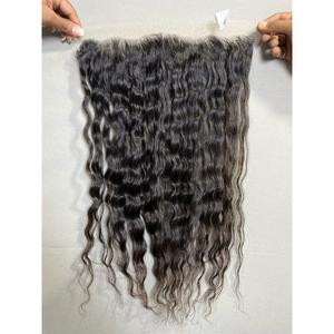 Cabello Virgen Indio Frontal Pre-Adherido de un Solo Donante, Varios Estilos, Onda Natural, Onda Profunda Birmana, Lacio Rizado, 8-36 Pulgadas - Product Image 2