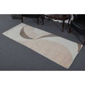 Tapis Moderne Beige Marron 9x12 Laine Turc 3x7 Tissage Plat Jacquard Patchwork Design pour Entrée Couloir Rectangle Espace Latex - Product Image 2