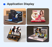 Présentoir acrylique personnalisable de cosmétiques de vitrine de supermarché de LED présentoir poli par casque intelligent de la montre 3C