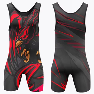 Sublimation Customized Wrestling Singlets & Uniforms Premium Quality Breathable Spandex/Polyester V-neck Tank <b>Tops</b> for Women - Product Image 2
