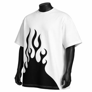 Camiseta gráfica extragrande OEM personalizada, camiseta informal de algodón de alta calidad para hombre, estilo urbano, holgada, al por mayor - Product Image 3