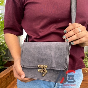 Bolso cruzado de cuero genuino de marca famosa de diseñador de Venta caliente bolsos de hombro de cuero de vaca de estilo Vintage para mujer - Product Image 1