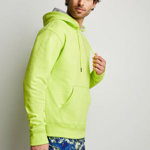 Sudaderas con capucha de talla grande para hombre de gran tamaño en blanco de alta calidad Jersey transpirable de secado rápido sudaderas con capucha de algodón pesado OEM personalizado. - Product Image 4