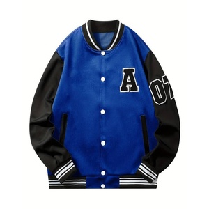 เสื้อแจ็คเก็ตเบสบอลแบบวาร์ซิตี้สำหรับผู้ชาย กันน้ำ พร้อมระบบทำความร้อน ผลิตจากขนสัตว์ 100% เป็นมิตรต่อสิ่งแวดล้อม ให้ความอบอุ่น พร้อมปักโลโก้ตามสั่ง - Product Image 6