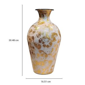 <b>Unique</b> European Style Large Living Room Flower <b>Vase</b> Decorations Luxury White and Gold <b>Vases</b> for Wedding Centerpieces - Product Image 4