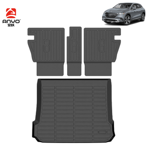 Alfombrillas protectoras de respaldo de asiento trasero de Tpe 3D impermeables antideslizantes personalizadas al por mayor de fábrica para <span class=keywords><strong>Mercedes</strong></span> EQE SUV 2023-2025 alfombrilla de respaldo - Product Image 2