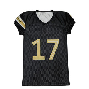 Vente chaude 2025 Vente en gros Maillots de football américain pour hommes T-shirts Personnalisation par sublimation Maillot de football en maille vierge pour homme - Product Image 1