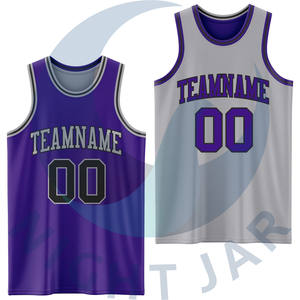 Meilleure qualité réversible personnalisé grande taille basket-ball uniforme ensemble conception respirante OEM fournisseur pour la vente en gros vêtements de basket-ball - Product Image 4