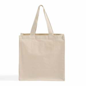 Bolsa de Compras de Lona Resistente, Tamaño Mediano, de Algodón, con Impresión por Transferencia de Calor, para la Playa o Publicidad, TF255 - Product Image 1