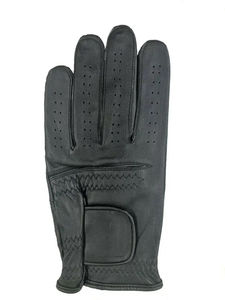 Gants de golf pour hommes OEM, haute qualité, cuir véritable Cabretta, antidérapants, imperméables, sangle de poignet réglable, sport - Product Image 2