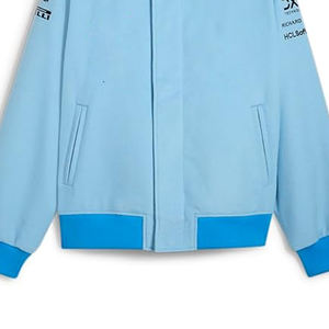 Veste de moto pour homme, col montant, logo frontal, PU écologique, coupe-vent, hiver, logo personnalisé, vente en gros - Product Image 5