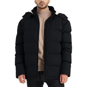 Veste à capuche pour homme Veste à capuche pour homme Veste d'hiver chaude Bomber Veste coupe-vent décontractée Outwear - Product Image 1