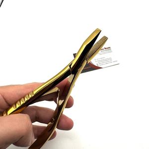 Pinzas Multifuncionales para Extensiones de Cabello con Microperlas Doradas OEM, Impresión de Logotipo Personalizada, Herramientas de Acero Inoxidable para Extensiones de Cabello - Product Image 2