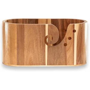 Tazón de hilo de gran tamaño de madera de acacia mayorista, tazón de tejer de ganchillo portátil, OEM, ODM aceptado de exportador indio - Product Image 6