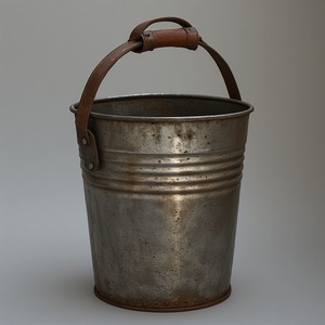 Maceta decorativa de cuero galvanizado con acabado de pátina martillada rústica artesanal hecho a mano que ofrece acento elegante para interiores - Product Image 2