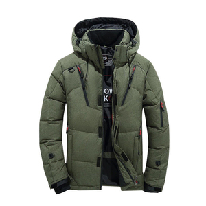 Manteau d'hiver en duvet Veste à capuche Vêtements pour hommes Veste Streetwear Impression épaissie Manteaux en duvet à bulles Veste pour hommes - Product Image 5