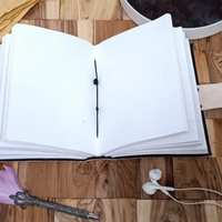 Carnet de sorcière vintage fait main en cuir motif arbre Mère Terre, Grimoire mystique à sept pierres avec bords festonnés pour les sorcières