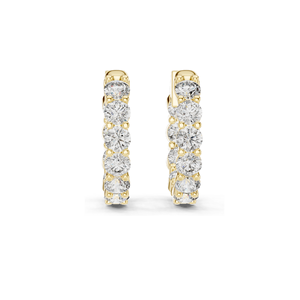 Pendientes de Aro con Diamantes de Laboratorio de 1.6 CT, Claridad VVS-VS EF, Oro de 18KT, 14KT, 10KT y Plata 925, Oro Rosa, Amarillo y Blanco - Product Image 2