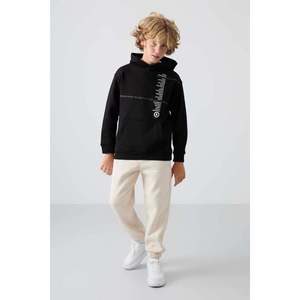 Pantalon de jogging en molleton coupe standard TommyLife pour garçons - Bas de survêtement confortable en mélange de coton pour enfants, idéal pour le quotidien - Product Image 4