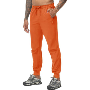 <b>Men's</b> High Quality Gym Jogger Pants Custom <b>Summer</b> Workout Running Zipper Pockets Tracksuits Eco-Friendly - Product Image 1