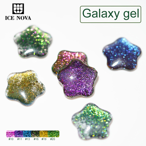 ICE NOVA Fábrica al por mayor de alta calidad Hema Free <span class=keywords><strong>Galaxy</strong></span> 10ml 15ml Uv Gel Polish para Nail Arts 21 colores efecto brillo - Product Image 2