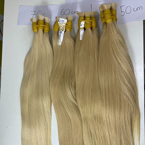 ผมต่อแบบมนุษย์ผมต่อแบบเรมี่ผมต่อที่มีหนังกำพร้าเกรดหนาหนึ่งหัวสี613ash ธรรมชาติตรง100% จำนวนมาก - Product Image 1