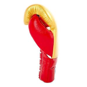 Fabrication de gants de boxe de haute qualité rouge et or, gants de boxe professionnels, gants de boxe de compétition, 100% cuir véritable - Product Image 3