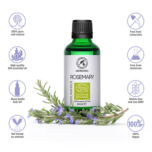 Huile Essentielle de Romarin Bio Aromatika 50ml Certifiée ECOCERT COSMOS Rosmarinus Officinalis Huile Capillaire Bio - Product Image 3