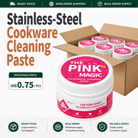 100g RVS Pannen- en Keukenreinigingspasta, Heavy Duty Vetverwijderaar, Keukenreiniger, Groothandel, Direct Leverbaar
