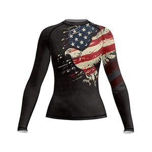 Ensemble de rashguard et de pantalon de compression MMA personnalisable OEM Waseem Impex, 100% polyester, vêtements de compression pour l'entraînement, séchage rapide, arts martiaux - Product Image 1