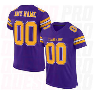 Camiseta de Fútbol Americano de Alta Calidad, Sublimada, con Nombre y Número del Equipo, Uniformes de Fútbol Americano - Product Image 1