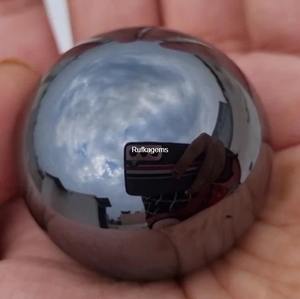 ลูกบอลเพชรมออิสซาไนต์ทรงกลมขนาด38มม. 447.91 CT เม็ดเพชรสีดำ - Product Image 1