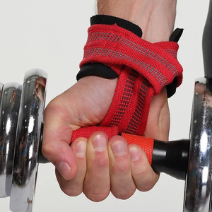 Muñequeras de gimnasio de entrenamiento de color de buena calidad impresas personalizadas muñequeras de levantamiento de pesas - Product Image 6