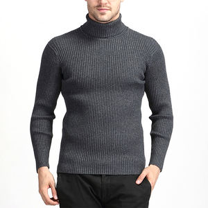 Suéter de Cuello Alto de Algodón para Hombre, Tejido Suave, Jersey de Invierno, Suministro al por Mayor - Product Image 1