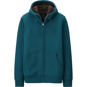 Sweat à capuche en molleton de coton à épaules tombantes surdimensionné avec fermeture éclair, tissu personnalisable, sans manches, tricoté, disponible dès maintenant - Product Image 6