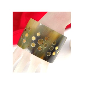 Pulsera de joyería de Material de cuerno de búhos Natural, brazaletes delgados para ling piece con pieza de diseño simple - Product Image 3