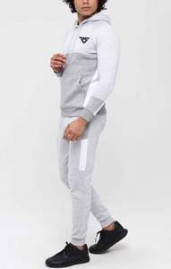 Veste et pantalon de survêtement gris pour hommes personnalisés ensemble de survêtements de jogging Cargo coupe-vent unisexe costume de jogging de sport pour hommes - Product Image 6
