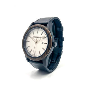 Montre à quartz analogique Inverness Walnut avec cadran en verre, boîtier et bracelet en bois de noyer - Product Image 4