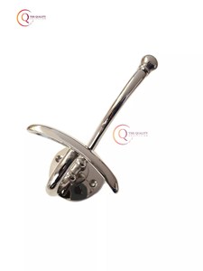 Nouvel arrivage Exclusif Extra Long Antique Laiton Métal Salle De Bains Tissu Crochets Et Cintre Porte Armoire Crochets Rail Couleur Argent - Product Image 6